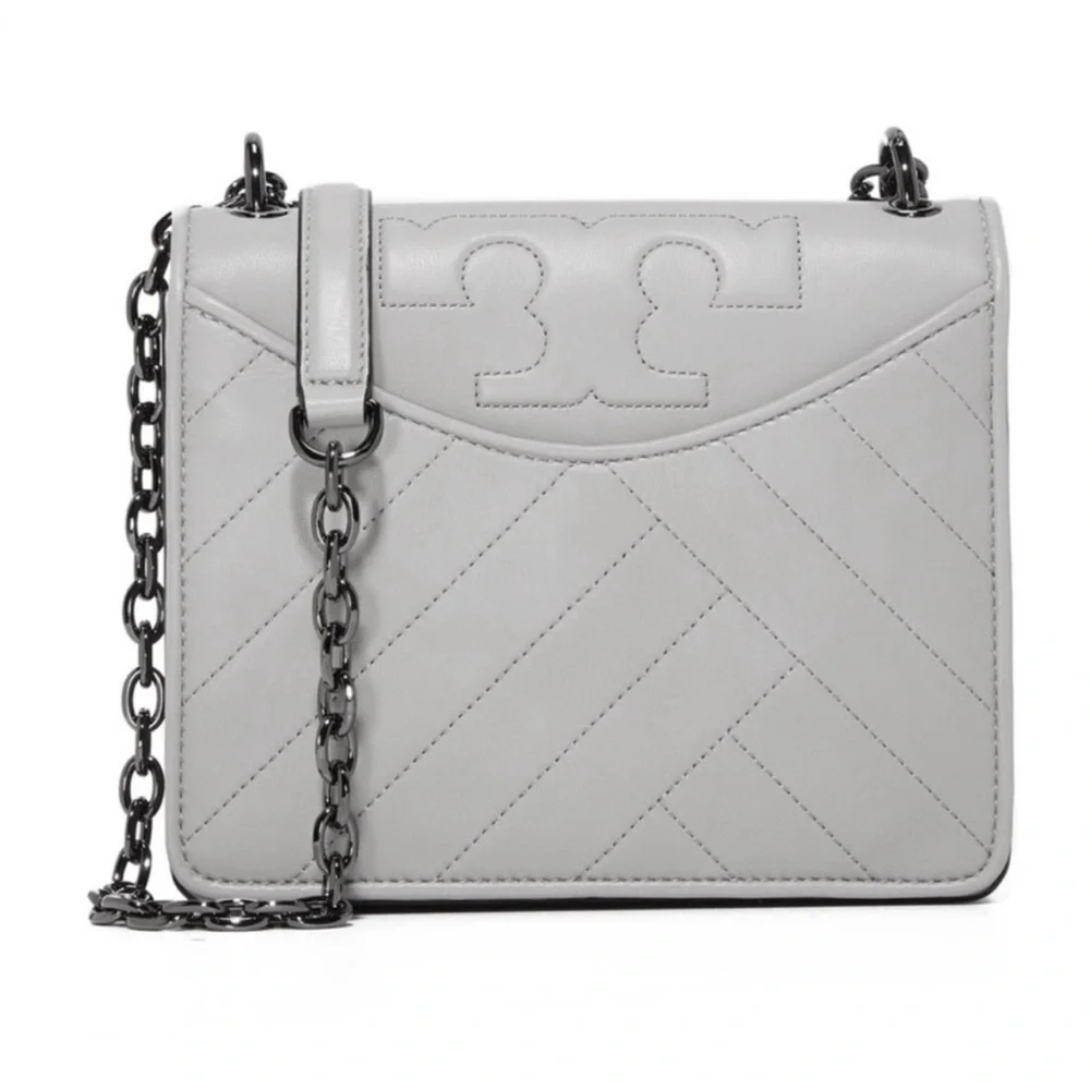 Tory Burch Alexa Gray Chain Shoulder Bag